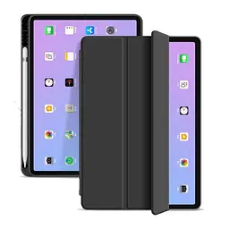 Чохол-книжка BeCover Tri Fold Soft TPU з кріпленням Apple Pencil для Apple iPad Air 4/5 2020/2022 10.9" Black (711106) - мініатюра 7