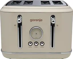 Тостер , 950Вт, пластик + металл, бежевий Gorenje teh0025677