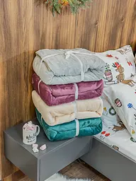 Плед-покривало LeLit Велсофт 200х200 см сірий (le2000000259291) - мініатюра 3