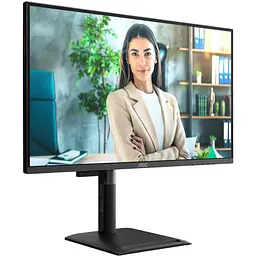 TFT 27" AOC Q27P4U, QHD, IPS, 120Hz, 2xHDMI, DP, USB-hub, HAS, Pivot, колонки, чорний - мініатюра 2