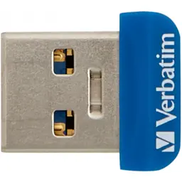 Флеш-накопичувач Verbatim USB флеш накопичувач 16GB Store 'n' Stay NANO Blue USB 3.0 (98709)