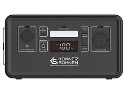 Konner & Sohnen Портативна електростанція Konner&Sohnen KS 500PS, 500Вт, 448Вт·рік, LifePo4, 230В, Bluetooth, 4.9кг