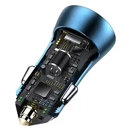Автозарядний пристрій Baseus Golden Contactor Pro 40W A + C (CCJD-03) синій - мініатюра 5