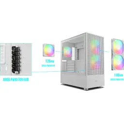 Корпус для ПК Gamdias TALOS M3 MESH WH (4711514500905) - мініатюра 10