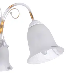 Люстра підвісна Brille флористика E27 60W WH (BKL-470S/3) - мініатюра 3