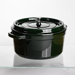 Кокотниця чавунна емальована 4,5 л, малахіт Yongkang HP-FLG-11 green - мініатюра 6