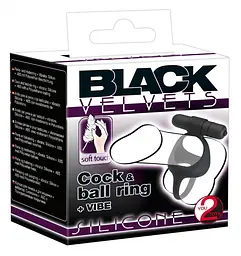 Ерекційне кільце Black Velvets Cock & Ball Ring із вібрацією, створене для двох You2Toys 42-05859550000 87308 - мініатюра 4