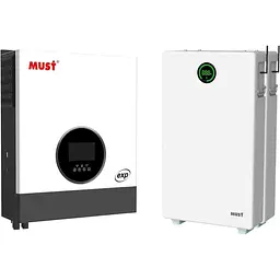 Система зберігання енергії Must PH19-10048 EXP 10kW + 2 АКБ LP28-48200 20.4kWh (51.2V/200Ah/10240Wh) [174065]
