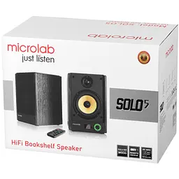 Акустична система 2.0 Microlab SOLO 5, 90Вт, темно-коричнева - мініатюра 5