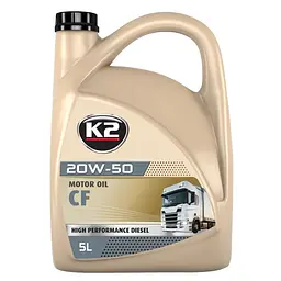 Моторне масло K2 Motor Oil CF 20W-50 5л(O4105E)