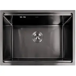 Кухонна мийка Nett NB-5742 чорна під стільницю 1.5 мм з PVD покриттям