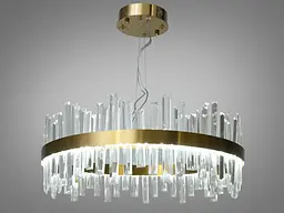 Підвісна LED-люстрацвіт латунь Diasha 836/600BR кришталева, 135 Вт, 58 см, 14-20m2