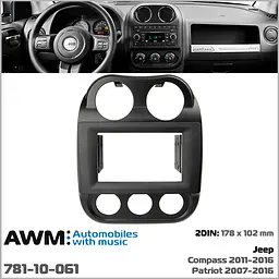 Перехідна рамка Jeep Compass, Patriot AWM 781-10-061 - мініатюра 6