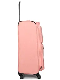 Валіза велика L тканинна з розширенням Airtex 828 78×48×34см 113л Рожевий - мініатюра 8