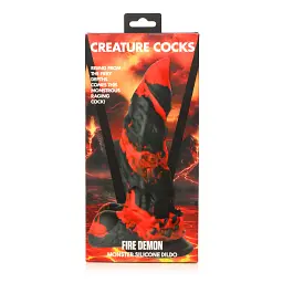 Фалоімітатор XR Brands Master Series Monster 23 см (червоний з чорним) - мініатюра 12