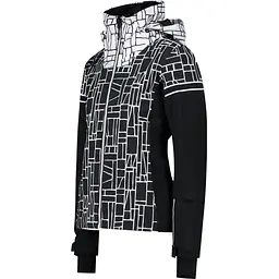Куртка CMP Woman Jacket Fix Hood White/Black XXS (1097-31W0076-15ZH 34) - мініатюра 2