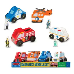 Ігровий набір Melissa&Doug Дерев'яний аварійний набір Транспорт (MD19285) - мініатюра 3