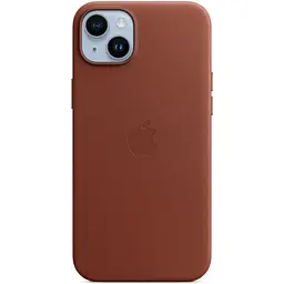 Оригінальний шкіряний чохол Apple Leather Case MagSafe для iPhone 14 Plus (6.7") Umber (MPPD3ZE/A) - мініатюра 9