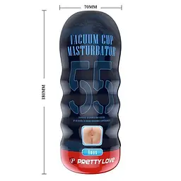 Мастурбатор Pretty Love Vacuum Cup Can Anus, 18х7 см - мініатюра 3