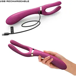 Вібратор-стимулятор Dorcel Infinite Joy Plum - багатофункціональний унісекс - мініатюра 4