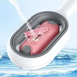 Щітка для тварин Pet Gravity Pet Grooming Comb 4в1 для сухого та вологого вичісування собак та котів рожевий - мініатюра 5