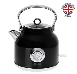 Чайник електричний з термометром Adler AD 1346 Black - мініатюра 2