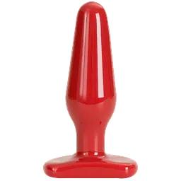 Средняя анальная пробка Doc Johnson Red Boy Medium, 12,5х4 см, красный - миниатюра 2
