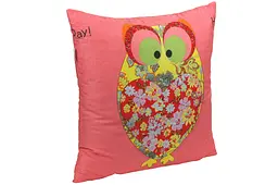 Подушка Руно 50х50 силіконова "Owl Red" 306_Owl Red