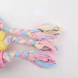 Жувальна іграшка для собак Derby Ribbed bone with cotton rope - мініатюра 6