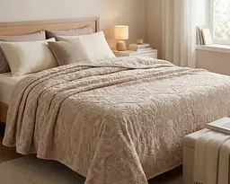 Простирадло махрове жакардове Parisa Home Premium 200х220 щільність 470 г/м2 пудра