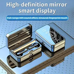 Бездротові навушники Bluetooth ANKRIYUL DH01 TWS стерео спортивні з дзеркальним світлодіодним дисплеєм - мініатюра 3