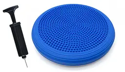 Балансувальна масажна подушка 32 см EasyFit Cushion-2 синя з насосом
