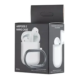 Чохол Silicone Case 1,2mm for AirPods 1/2 White - мініатюра 2