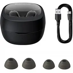 Навушники Baseus Bowie WM02 True Wireless Earphones чорні NGTW370201 - мініатюра 6