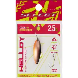 Блешня Select Welldy 2.5g 31mm #06 Copper Trick - мініатюра 2