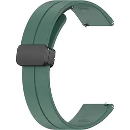 Ремінець DK CDK для Garmin Venu 2 Plus 20mm Silicone Sport Magnetic (016443) (dark green)