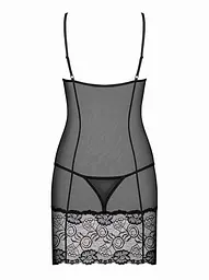Комплект білизни Obsessive Alluria S/M (чорний) - мініатюра 6
