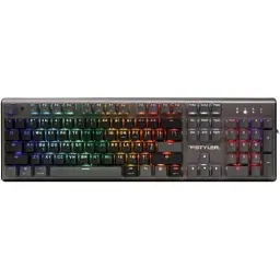 Клавіатура A4Tech FS100 Stone Black "Fstyler", Black/Grey, USB, 10 режимів підсвічування, 1.8 м, UA/RU/US