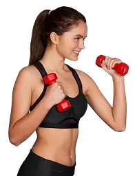 Гантелі для фітнесу вінілові круглі York Fitness 2х0,5кг рожевий - мініатюра 3