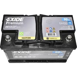 Акумулятор автомобільний EXIDE PREMIUM 90Ah Ев (-/+) 720EN (EA900) - мініатюра 2