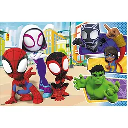 Дитячі пазли Trefl Maxi Marvel Спайдермен та його друзі 14348 24 елементи - мініатюра 2