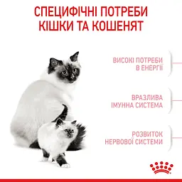 Сухий корм для кошенят Royal Canin Mother and Babycat м'ясо птиці та рис 0.4 кг - мініатюра 4