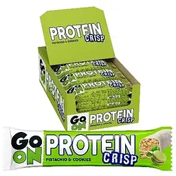 Батончик Go On Nutrition Crisp Bar, 24*45 грам - Фісташкове печиво