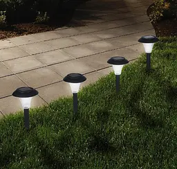 Набір з 8 садових світильників на сонячних батареях Solar 8 Stake Lights вуличні ліхтарі підсвічування - мініатюра 3