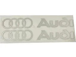 Наліпка Audi 210х70мм срібляста (вир-во Завод) ВС