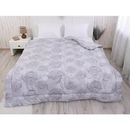 Ковдра вовняна зимова Руно Light Beige 200х220 см бежева - мініатюра 10