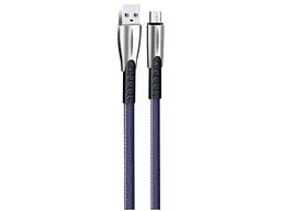 Кабель ColorWay USB-microUSB 2.4А 1м Blue (CW-CBUM011-BL) - мініатюра 2