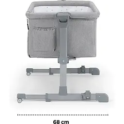 Приставне ліжечко-люлька Kinderkraft Neste Up Grey Light Melange світло-сіре (00000027309) - мініатюра 10