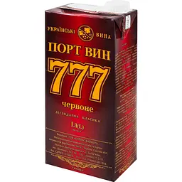 Вино Порт Вин 777 червоне напівсолодке 1 л - мініатюра 4