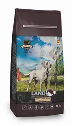 Сухий корм Landor Puppy Large Breed Lamb&Rice Ландор для цуценят великих порід Ягня з рисом 15 кг